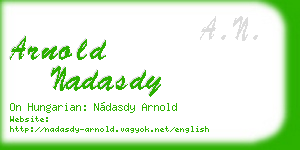 arnold nadasdy business card